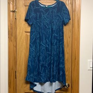 LuLaRoe Carly Scissors Hair Dresser Dress NWOT